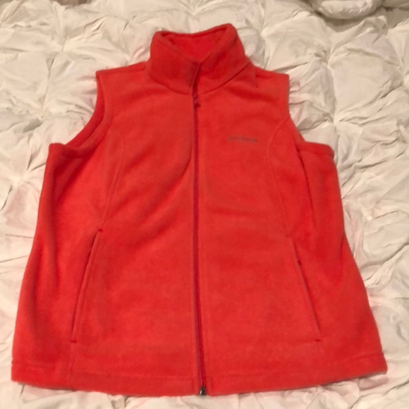 Columbia Jackets & Blazers - Columbia Fleece Vest Size Large Coral Color